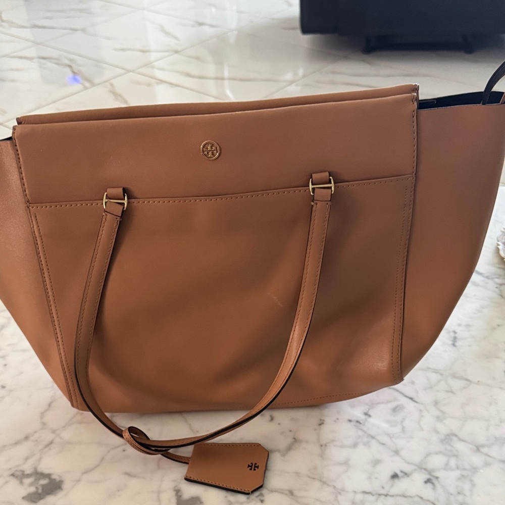 Tory Burch Brown Leather Tote